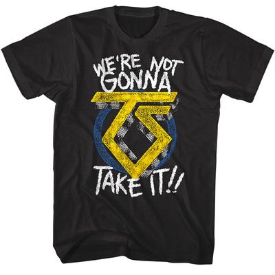 Twisted Sister We're Not Gonna Take It Men's T Shirt Logo Glam Rock Band Concert