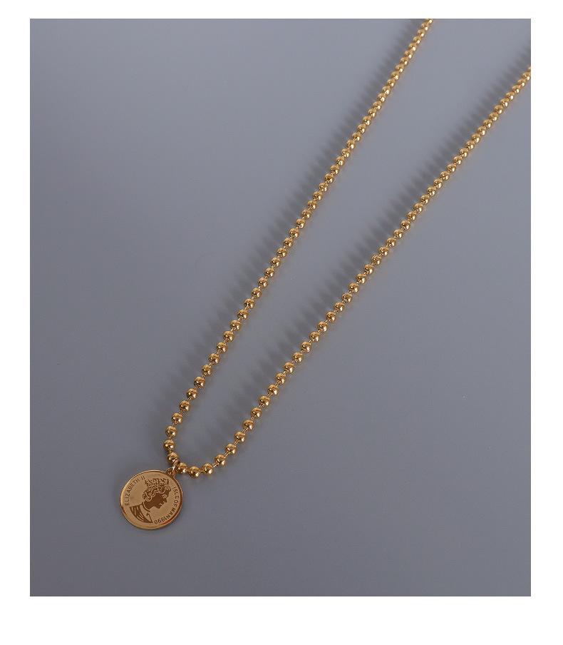 French Non-Fading Luxury Titanium Steel Double Layer Necklace with OT Buckle for Women