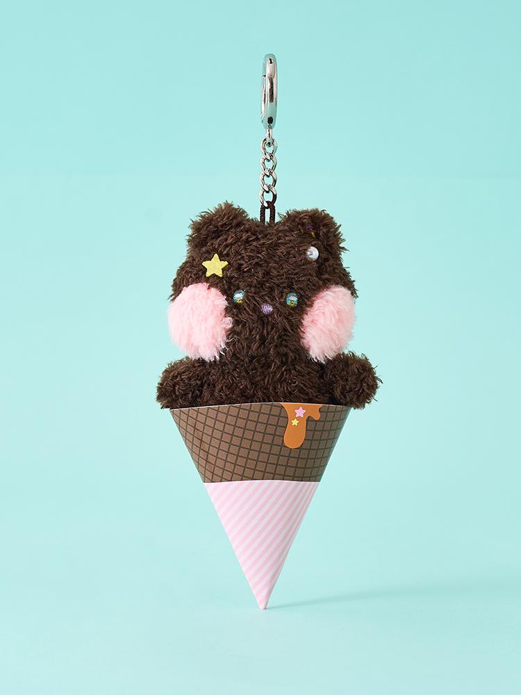 LINE FRIENDS MININI Ice Cream Brownie Mini Keychain