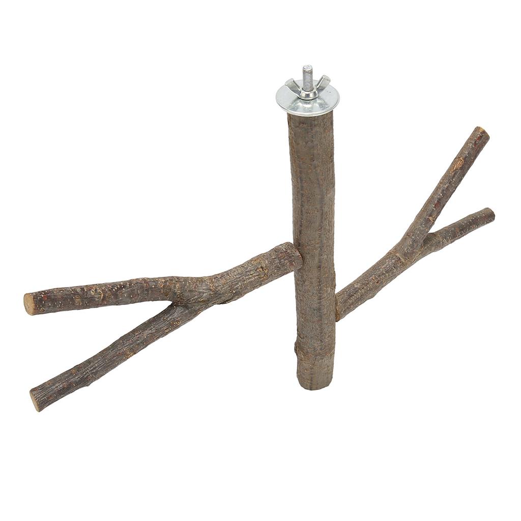 Gabbia giocattolo in legno per trespolo per uccelli, trespolo per uccelli in legno per calopsitte, inseparabili e pappagalli.