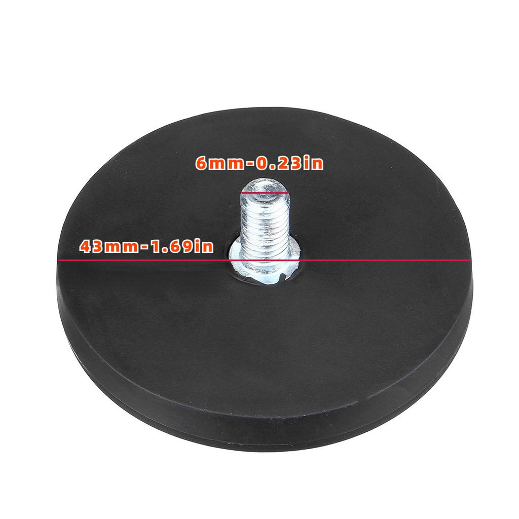 2PCS 43mm M6 Bolt Magnetic Base Mount Bracket Clamp Holder for LED Work Light Bars Offroad SUV Trucks Outdoor Lighting Accessory