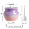 Ceramic Chili Oil Can with Spoon - High Temp Resistant, Creative Design for Luck & Prosperity in the Kitchen