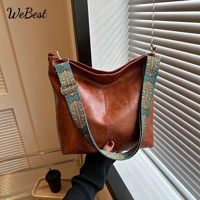 

Bucket Bag with Handle and Shoulder Strap абрикосовий