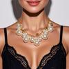 Chic Geometric Pearl Necklace: European & American Style, Simple & Elegant