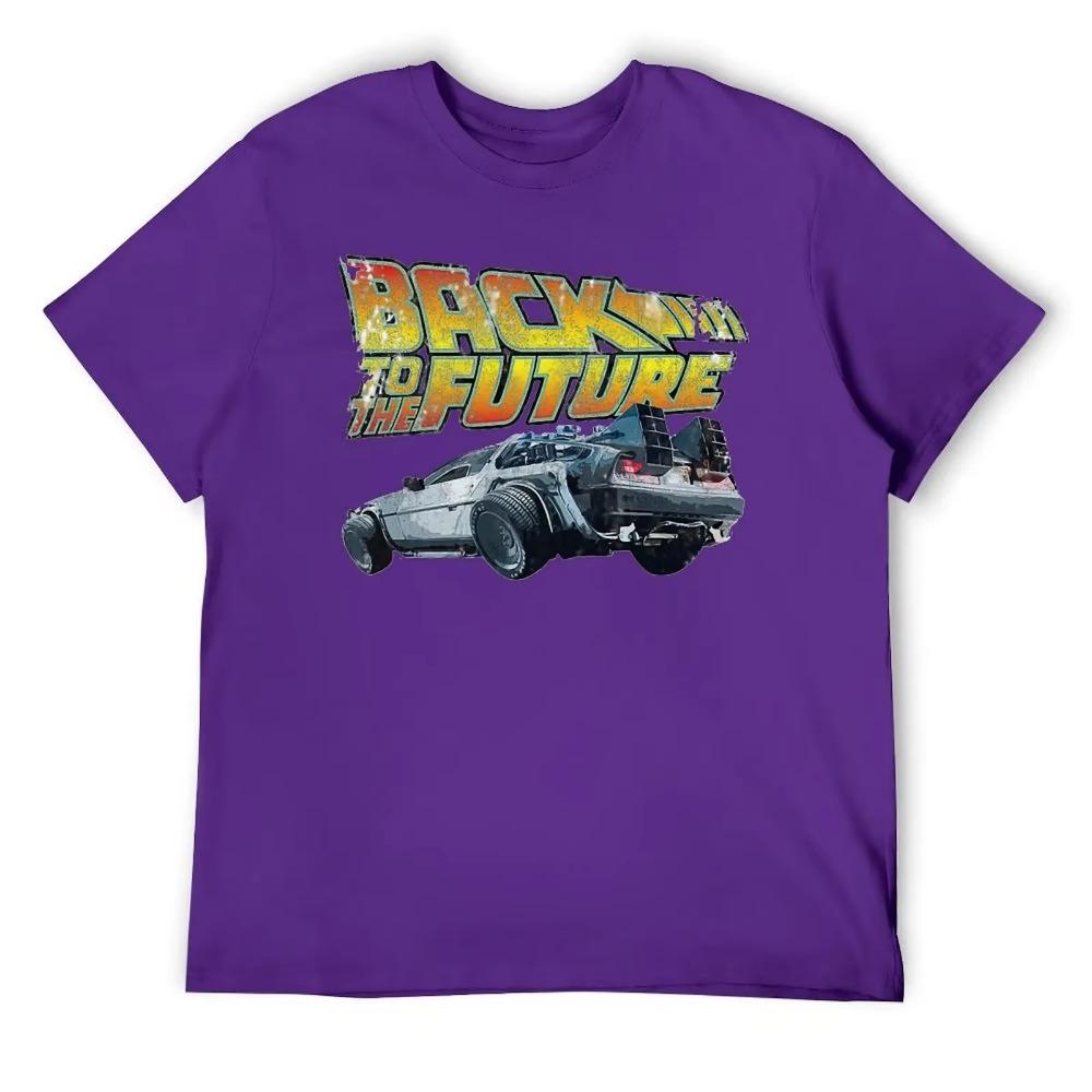 To The Future Classic Vintage For T-shirt Round Neck Sports  Funny Joke Top Tee Novelty Leisure USA Size