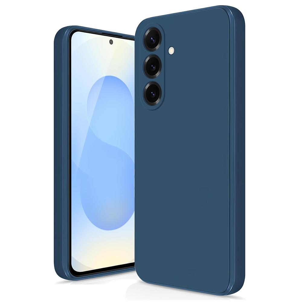 Samsung S25 Edge S24 S23 S21 S20 FE S22 Ultra Plus İçin Düz Kare Silikon Yumuşak Kılıf Lüks Mat Kapak Coque Fundas