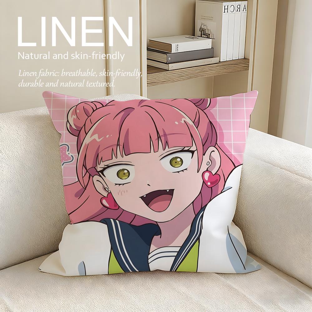 

You and I Are Polar Opposites Cushion Cover Linen Decorative Pillowcase Set Pcs x Breathable Washable Sofa Cushion Cover 30X30cm