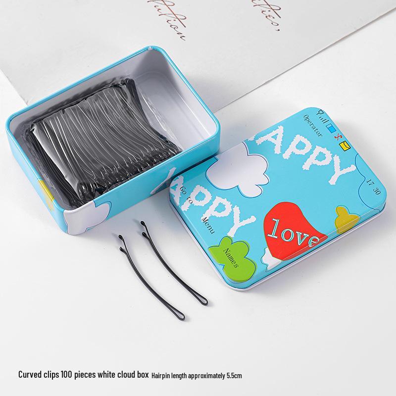 50-200 Pcs Black U-Shaped Bobby Pins & Flat Hair Clips for Hair Styling