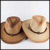 White Fang CZ193 Western Cowboy Stylish and Cool Men's (Khaki) Hat, Fedora,