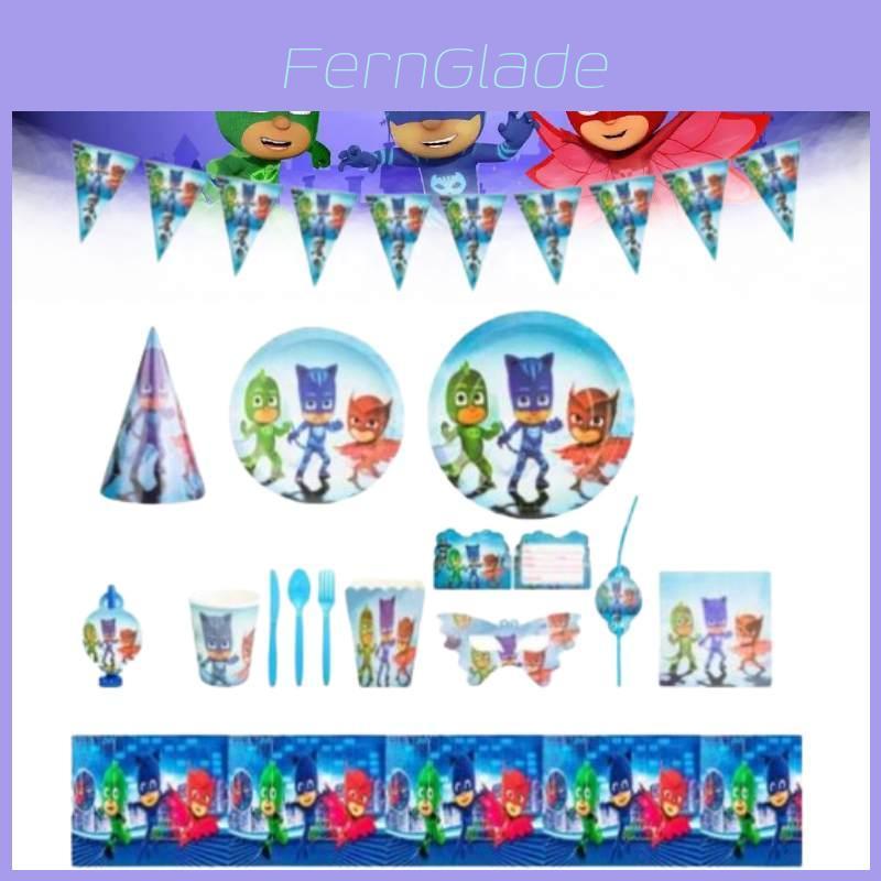 Cartoon Children's Birthday Party Disposable Tableware Set Decorations