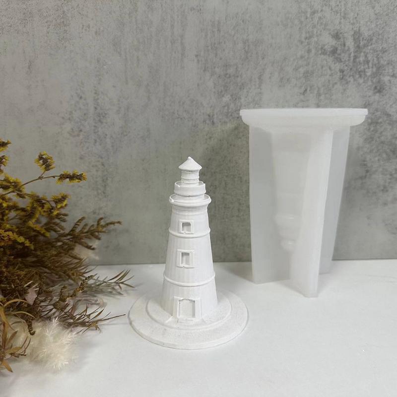 

Lighthouse Candle Resin Ornaments Non-Stick DIY Handicraft Silicone Molds Odorless & Safe Candle Making Resin Casting Moulds United States