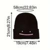 Knitting Hat Fashion Anime Men Women Beanie Autumn Winter Warmer Bonnet Cute Embroidery Outdoor Windproof Cap Casual Hats