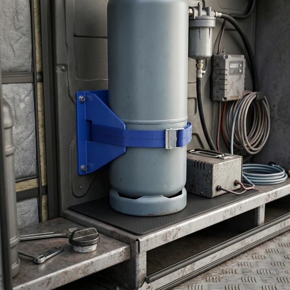 Flame Retardant ABS Gas Cylinder Holder Wall Mounted Bracket