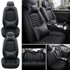 5-Seats PU Leather Universal Car Seat Covers Full Set Front Rear Seat Cushion Anti-scratch Protection For Sedan SUV Seat