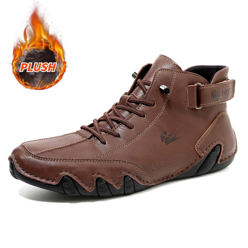 Octopus Men's Plus Size High-Top Martin Boots - Spring/Summer Casual Ankle Boots
