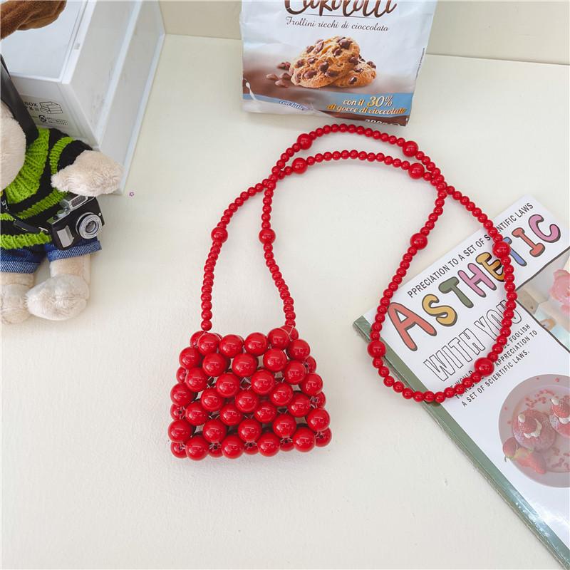 Adorable Mini Children's Handcrafted Pearl Bag For Girls Compact Crossbody Style