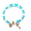 Cross Rosary Bracelet Rosary Style Charm Ornament Decor Present Supplies for Christmas Catholic Decoration Present