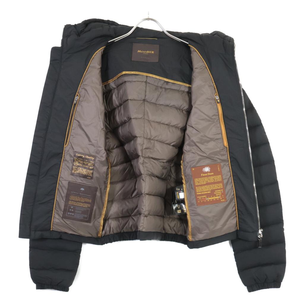MOORER Black CATALDI-S3 Hooded Down Jacket Jacket 46 blackUsed