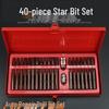 40-Piece Torx & Hex Star Bit Set for Auto Repair & Car Maintenance