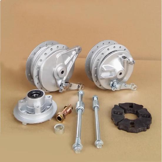 Motorcycle Accessories JH70 CUB Front and Rear Wheel Drum Spokes Steel Wire Wheel Brake Drum Cover Assembly