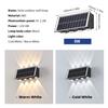 LED Solar Spotlights Outdoor Wall Lamps Waterproof 8W Garden Decor Lamps Up And Down Lighting For Courtyard Porch Balcony Garden