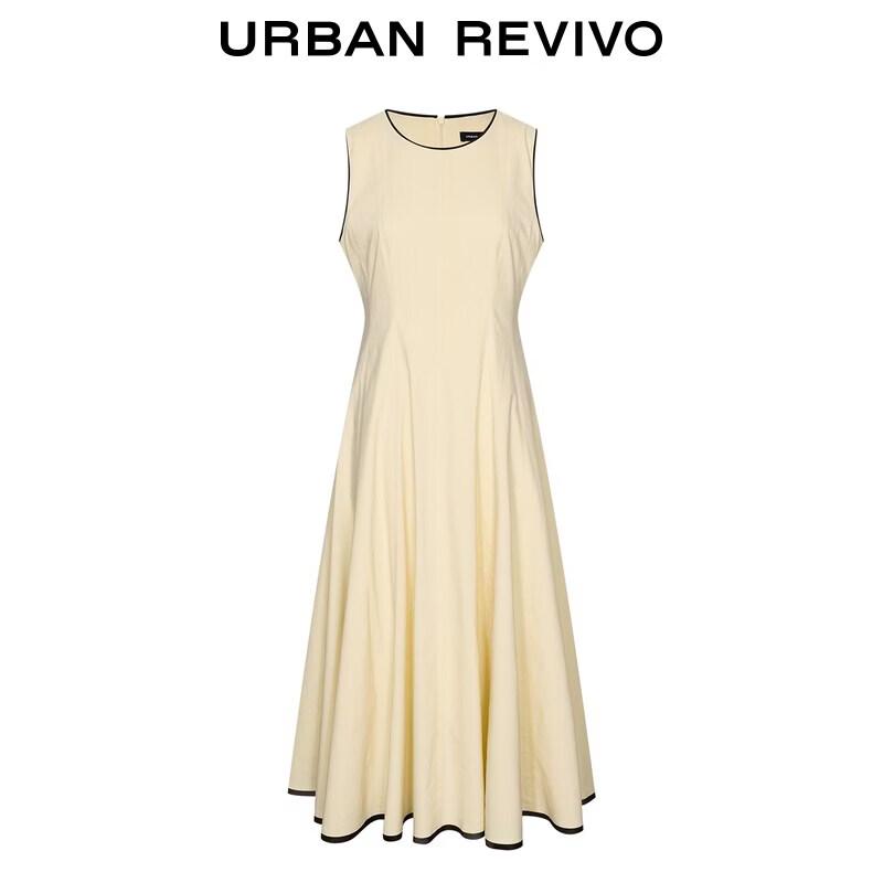 UR2026 Women's Color-block Sleeveless Maxi Dress