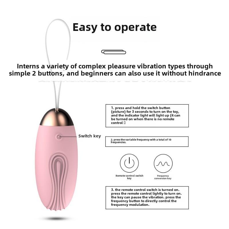 Little Whale Rechargeable Wireless Remote Control Female Erotic Egg Jumper Vibrating Female Masturbator Sex Massager