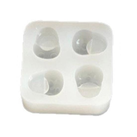 

4Pcs Food-Grade Silicone Mold for DIY Charm & Keychain Maker Cute Donut Dog Slipper Cake Decoration Easy-Release Jelly Wax Mold G