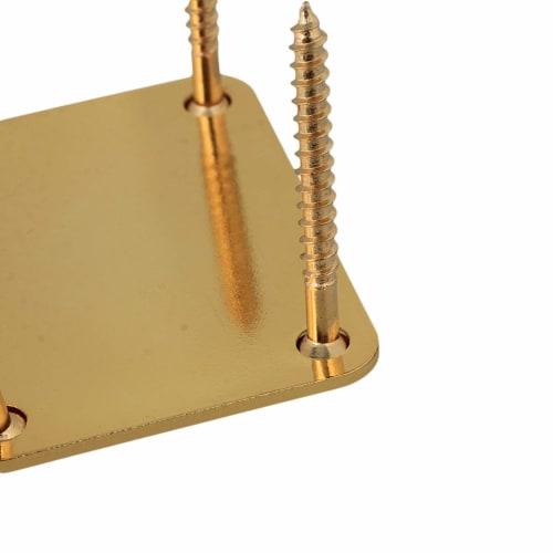 Bstinay Square Neck Plate, Neck Joint Plate, Electric Guitar Part, with Screws, Metal, Gold
