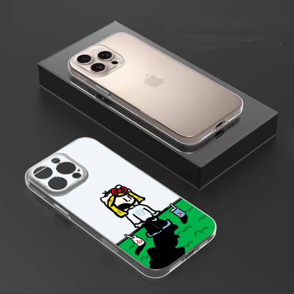 Couple Style Phone Case For iPhone17,16,15,14,13,12,11 Plus,Pro Max Soft Transparent Cover