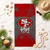 San Francisco 49ers Soft Beach Towel Stylish Beach Pool Towel for Summer Seaside Vacation Travel