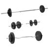 vidaXL Dumbbell and Bar Set with Plates 60 Kg