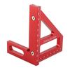 Aluminum Alloy Multi Angle Measuring Ruler Woodworking Square Protractor 45 Degrees  90 Degrees  Miter Triangle Ruler