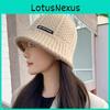 Knit Fisherman Cap For Women With Letter Decoration Winter Warmth And Windproof Protection