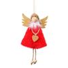 Doll Pendant Hanging Design Delicate Multi-color Christmas Hanging Angel Doll for Wall