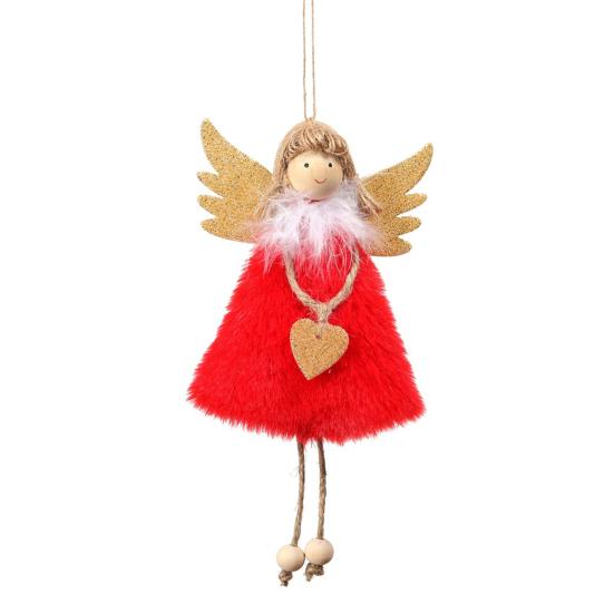 Doll Pendant Hanging Design Delicate Multi-color Christmas Hanging Angel Doll for Wall