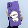 For Vivo V20 SE Case V2022 V2023 Lovely Cartoon Cat Liquid Silicone Soft TPU Shockproof Bumper For Vivo V20SE Phone Cover Funda