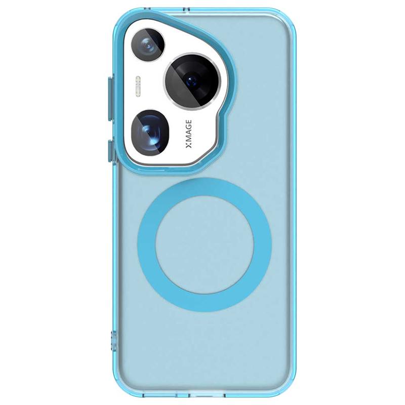 Für Huawei Pura 70 Ultra Hülle Cover Pura 70 Ultra Capa Ringförmiges Laden Matt Klar Magnetisch Kabellos Funda Huawei Pura 70 Ultra