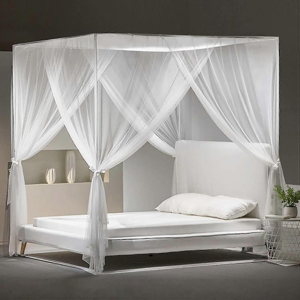 Mosquito Net Fine Mesh Large Square Mosquito Net For Double Bed And Single Bed 190x210x240cm