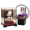 Petit Lou 90th Birthday Celebration Sotsuju Bear In Purple Chanchanko with Display Case and Fragrance Soap Flower Small 12cm