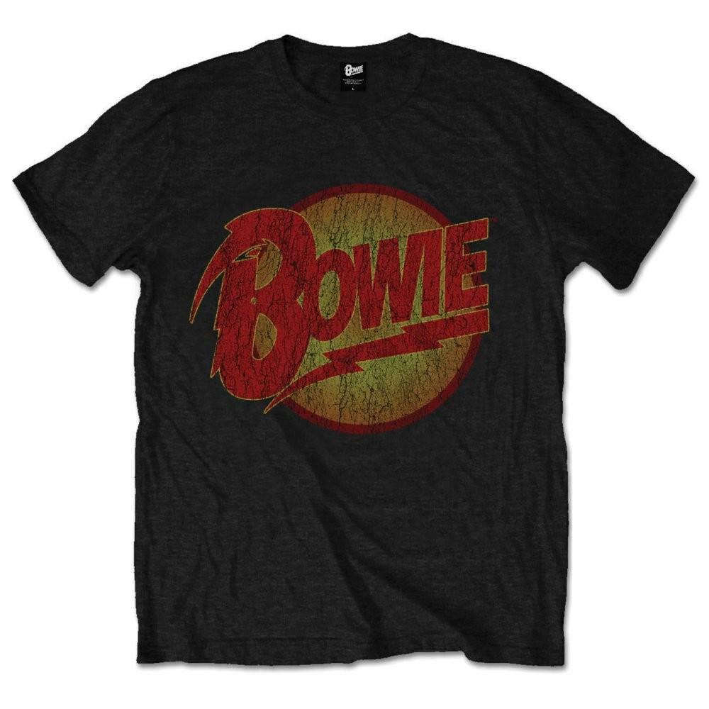 

Official Bowie Vintage Diamond Dogs Logo T-Shirt S