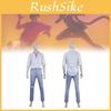 Costume Cosplay Kpop Demon Hunters con Camicia di Jeans e Tuta per Esibizioni Teatrali Anime