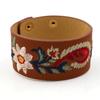 New Fashion Pu Leather Brodered Personality Brede Armbånd & Armbånd Dame Armbånd Multi-Color