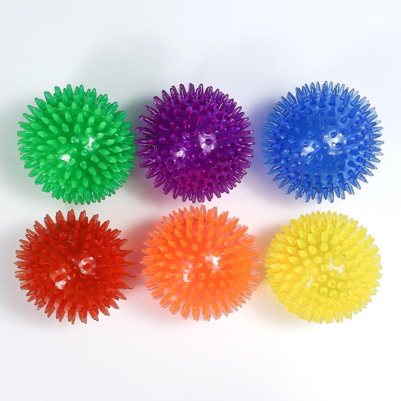 Dog Squeaking Toy Ball Tpr Whispering Point Dog Ball Puppy Toy Spiky Ball