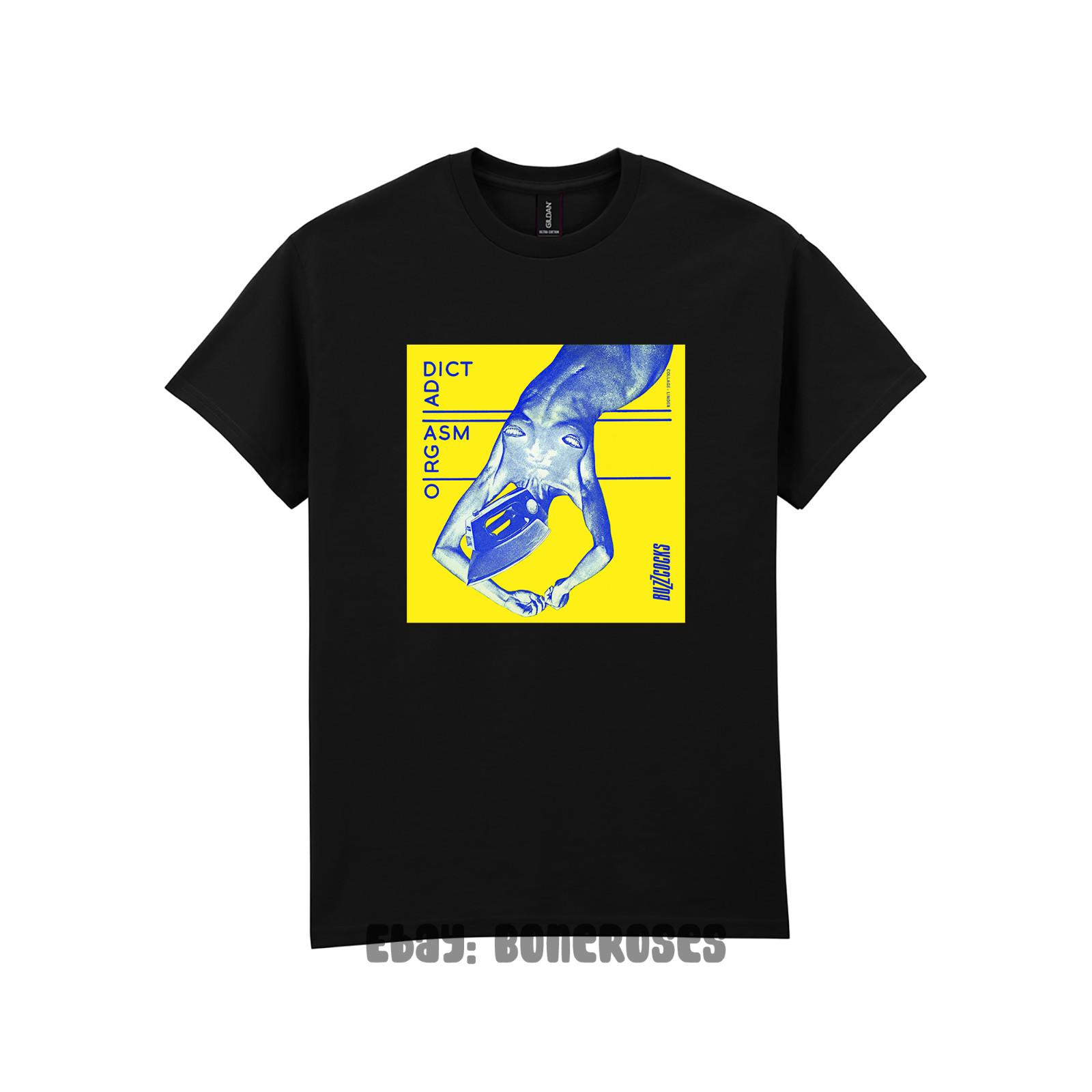Buzzcocks Orgasm Addict - Black T-Shirt, Music Band, Punk Rock, New Wave Unisex T-Shirt XXL