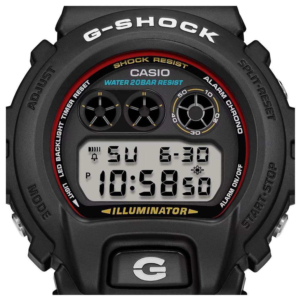 CASIO DIGITAL Quartz Movement Resin Strap Watch Unisex Gray Dial DW-6900RL-1PR