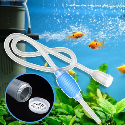 1,4 m Aquarium-Siphon, Siphonpumpe, Kiesreiniger für Aquarien mit langer Düse, leichte Reinigungswerkzeuge für den Heimgebrauch für Aquarien