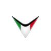 3D Refletive Italy Flag Car Emblem Badge Sticker Motorcycle Decals Fit for Aprilia RS4/RSV4/RS/APR150/SR,Tuono V4,Ducati Waterproof Epoxy Resin Decal