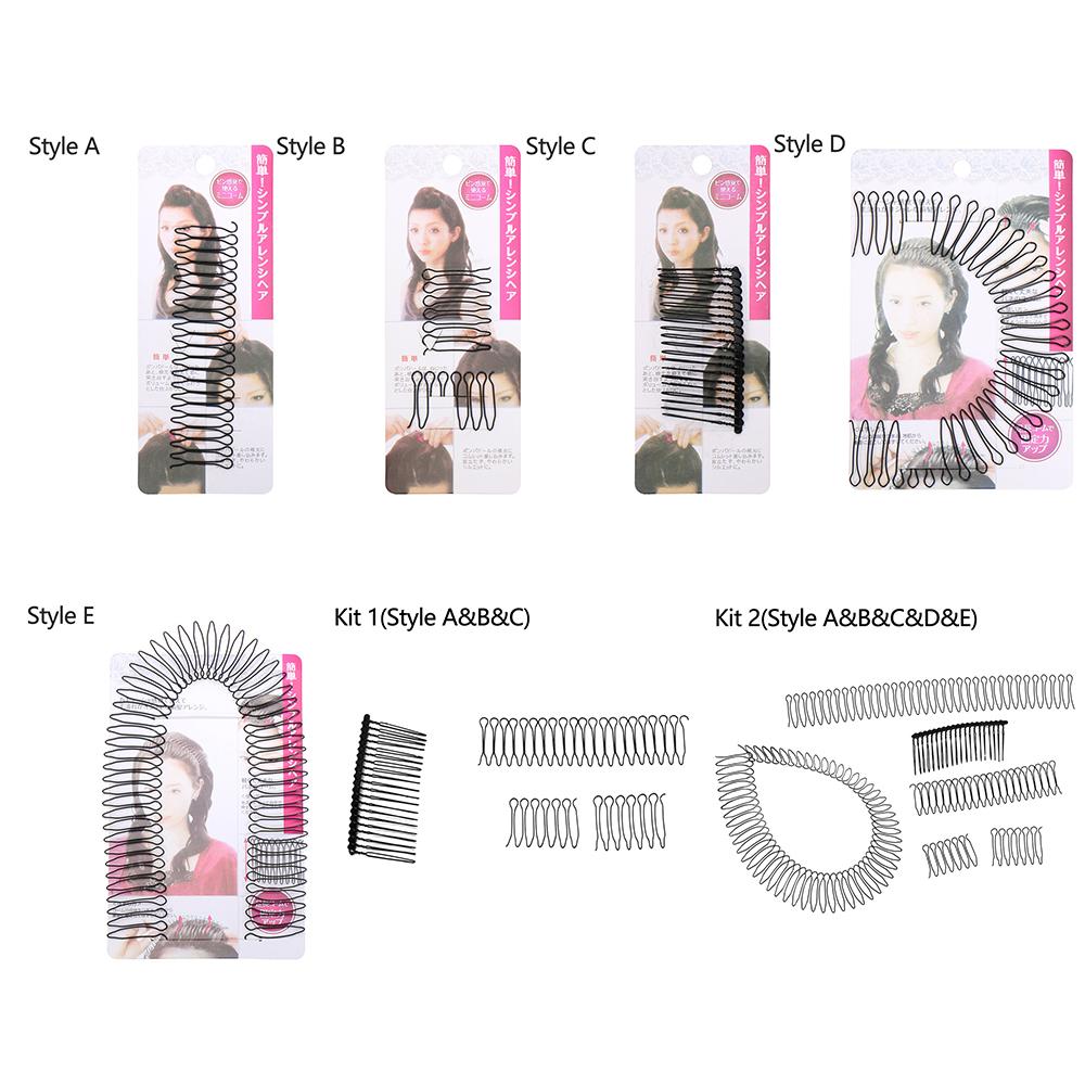 Easy to Use U Shape Hair Finishing Fixer Comb Baby Hair Tame Hair Finishing Clip Hairstyle Fixed