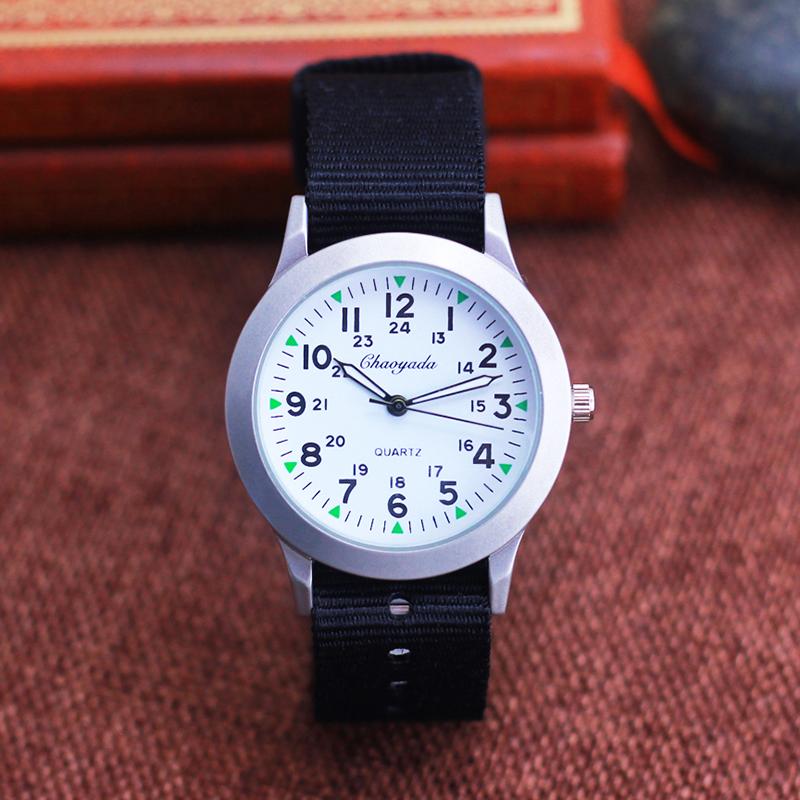 High Quality Fashion Children Boys Girls Students Man Canvas Breathable Sweat-proof 24hours Watches